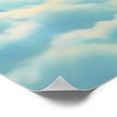Drijvend Eiland met Boom en Watervallen – Surreali Poster (Hoek)