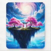 Drijvend Eiland Sakura Kunst Muismat (Voorkant)