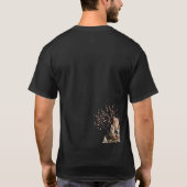 Drijvend Eiland Waterval Zen Tuin T-Shirt (Achterkant)