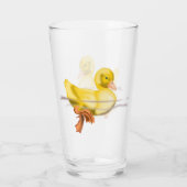 Drijvend geel eendenglas glas (Achterkant)