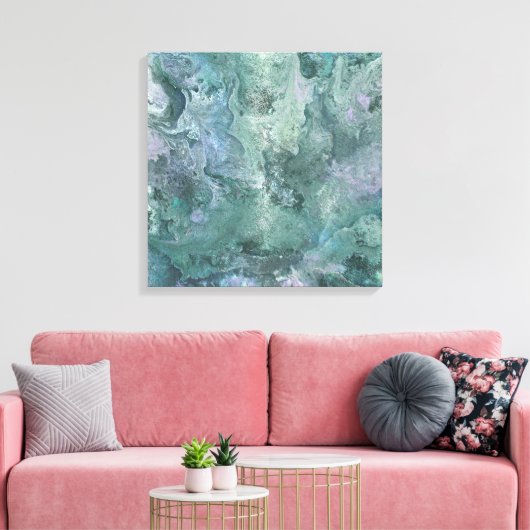 Drijvend in de Midnight Sky Canvas Wrap (Insitu (Woonkamer))