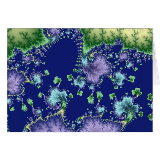 Drijvend in - Fractal Kaart (Voorkant Horizontaal)