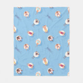 Drijvend in het Lazy River Pattern Fleece Deken (Voorkant)