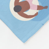 Drijvend in het Lazy River Pattern Fleece Deken (Hoek)