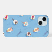Drijvend in het Lazy River Pattern iPhone 15 Case (Achterkant horizontaal)