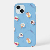 Drijvend in het Lazy River Pattern iPhone 15 Case (Achterkant)