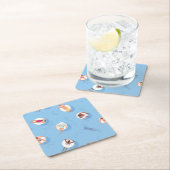 Drijvend in het Lazy River Pattern Kartonnen Onderzetters (Insitu)