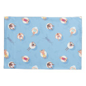 Drijvend in het Lazy River Pattern Kussensloop (Achterkant-Links)