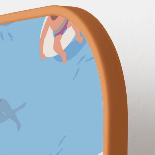 Drijvend in het Lazy River Pattern Pickleball Paddle (Links Detail)