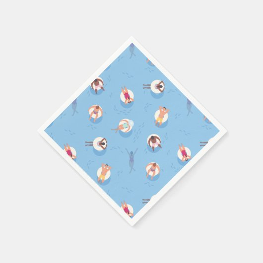 Drijvend in het Lazy River Pattern Servet (Hoek)