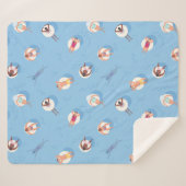 Drijvend in het Lazy River Pattern Sherpa Deken (Voorkant (horizontaal))