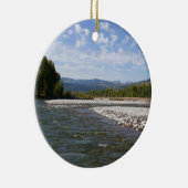 Drijvend langs de Snake River I Keramisch Ornament (Rechts)