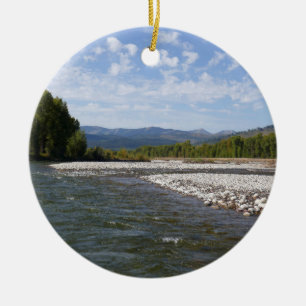 Drijvend langs de Snake River I Keramisch Ornament