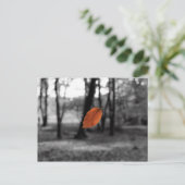 Drijvend leder briefkaart (Staand voorkant)