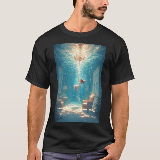 drijvend meisje t-shirt (Voorkant)