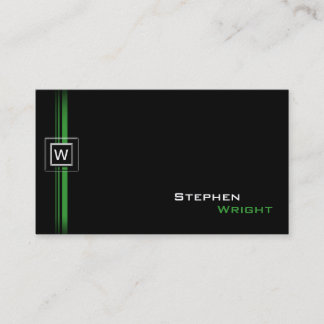 Drijvend Monogram Modern Aangepaste Kleur Visitekaartje