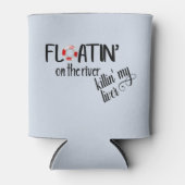 Drijvend op de rivier Grappige Tubing Zomer Blikjeskoeler (Voorkant)