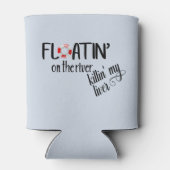 Drijvend op de rivier Grappige Tubing Zomer Blikjeskoeler (Achterkant)