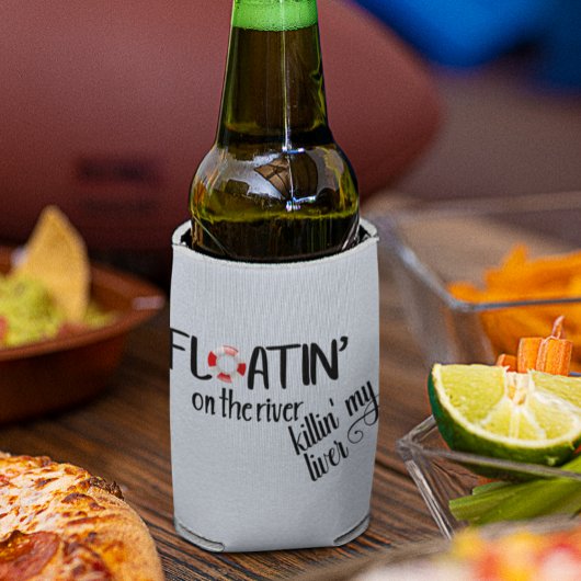 Drijvend op de rivier Grappige Tubing Zomer Blikjeskoeler