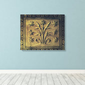 Drijvend plant, detailpaneel canvas afdruk (Insitu (Houten vloer))