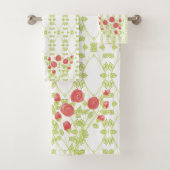 Drijvend Roos gepatterd Bad Handdoek (Insitu)