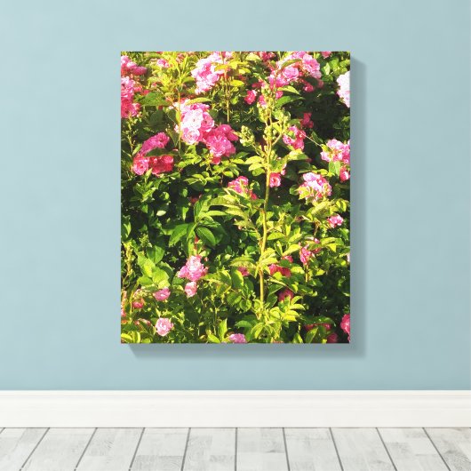 Drijvend Rosarium Canvas Afdruk (Insitu (Houten vloer))
