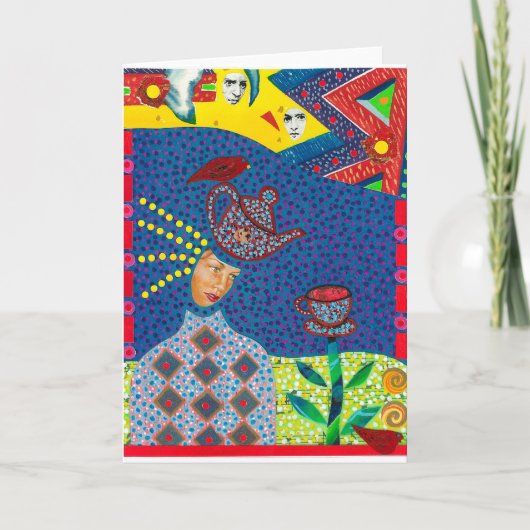 drijvend Wenskaart Kaart (Voorkant)