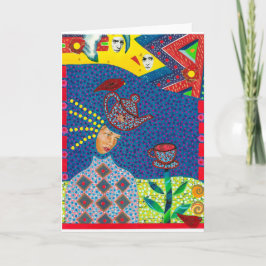 drijvend Wenskaart Kaart