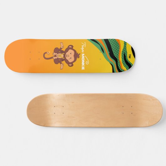 Drijvende aap - TrapMonkie Skateboard Deck (Horizontaal)