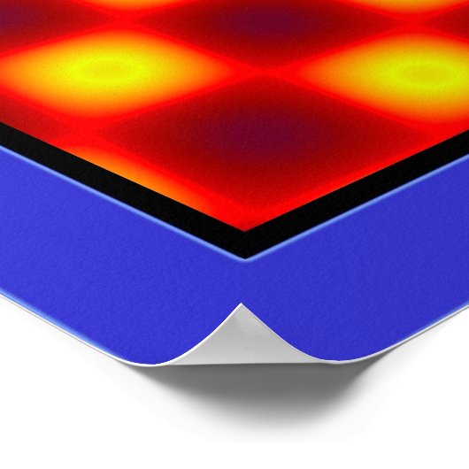 Drijvende Afbeelding optische verlichting Poster (Hoek)