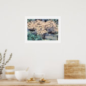 Drijvende amandelboom poster (Keuken)