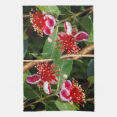 Drijvende anananas Guava / Guavasteen Theedoek (Verticaal)