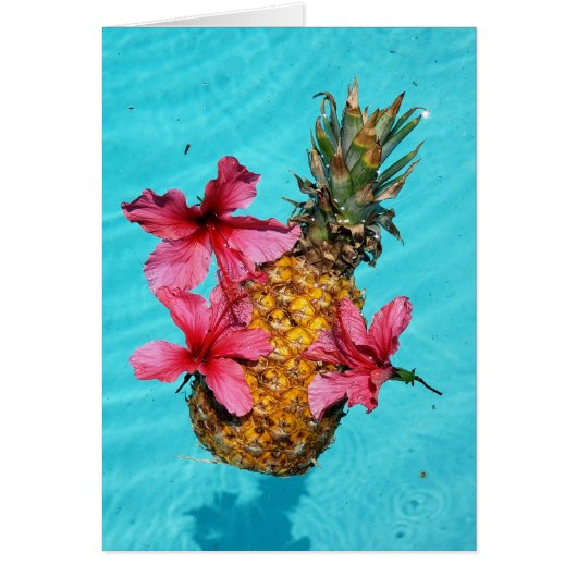 Drijvende ananas en Hibiscus (Voorkant)