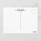 Drijvende ananas en Hibiscus Briefkaart (Achterkant)