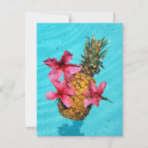Drijvende ananas en Hibiscus