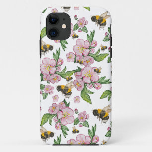 Drijvende appelboomgaard met bijen waterverf trekh Case-Mate iPhone case
