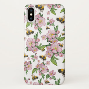 Drijvende appelboomgaard met bijen waterverf trekh Case-Mate iPhone case