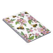 Drijvende appelboomgaard met bijen waterverf trekh notitieboek (Rechterzijde)