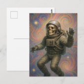 Drijvende astronaut briefkaart (Voorkant / Achterkant)