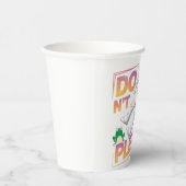 Drijvende astronaut in de ruimte papieren bekers (Rechts)