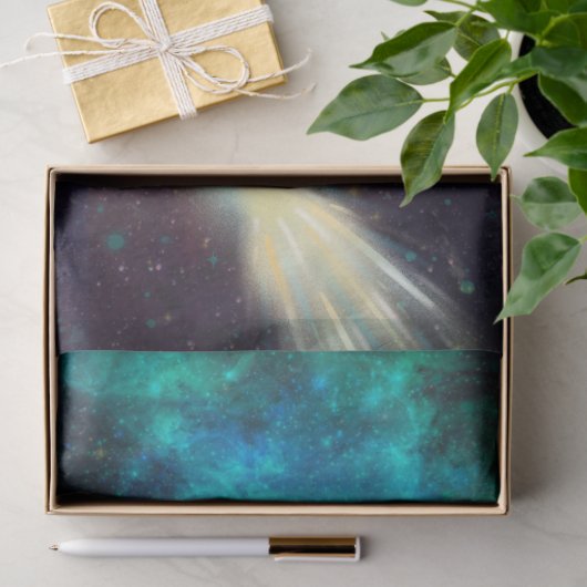 Drijvende astronaut in ruimtedocument Decoupage Tissuepapier (Geschenk)