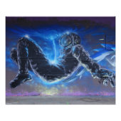 Drijvende astronaut poster (Voorkant)