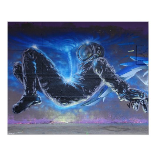 Drijvende astronaut poster (Voorkant)