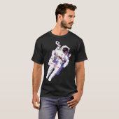 Drijvende astronaut t-shirt (Voorkant volledig)