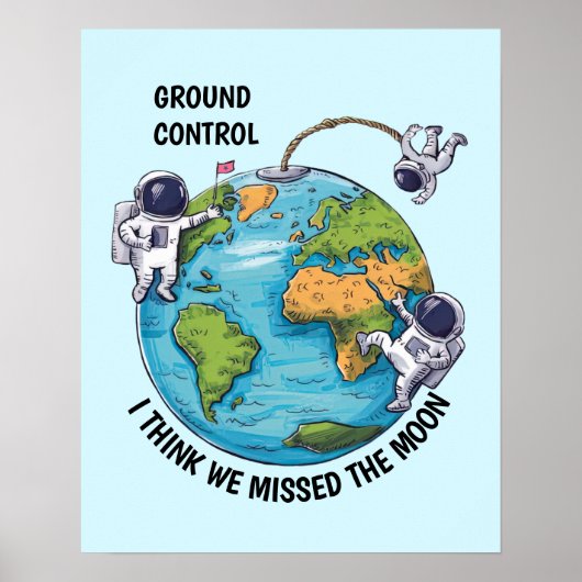 Drijvende astronauten poster (Voorkant)