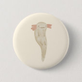 Drijvende Axolotl Ronde Button 5,7 Cm (Voorkant)