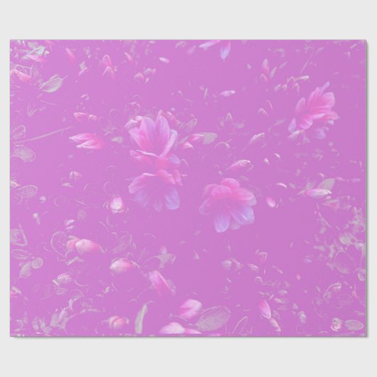 Drijvende Azalea Flowers Mauve Cadeaupapier (Vlak)