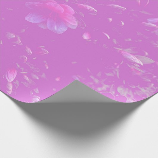 Drijvende Azalea Flowers Mauve Cadeaupapier (Hoek)