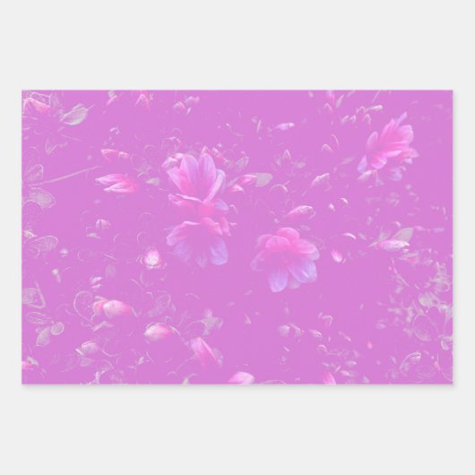 Drijvende Azalea Flowers Mauve Inpakpapier Vel (Voorkant)