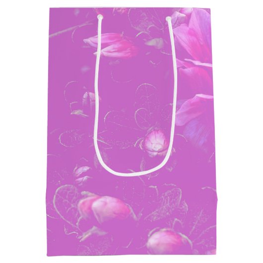 Drijvende Azalea Flowers Mauve Medium Cadeauzakje (Achterkant)